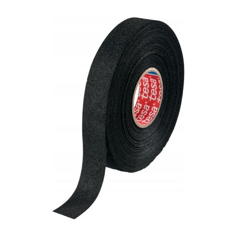 Ruban en tissu tissé à poils de 25 m x 25 mm, ruban insonorisant noir, ruban polaire, pour la fixation de câbles électriques, flexible