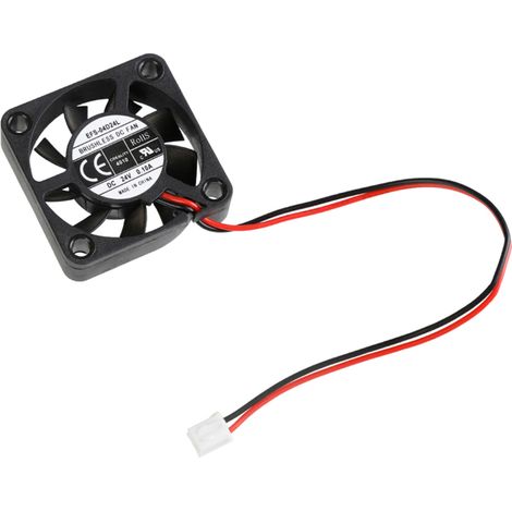 Ventilador de refrigeración sin escobillas Creality 3D 4010 de 24 V CC, 40 x 40 x 10 mm, con rodamiento de bolas y conector de 2 pines para placa base de impresora 3D Ender 3 DIY (1/5)