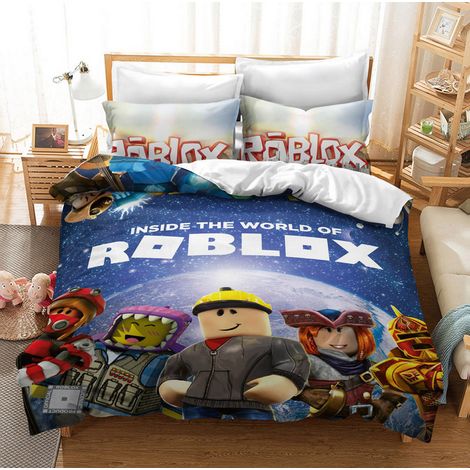 Housse de couette Roblox, parure de lit douce, imprimé équipe de football célèbre [mois] 135 x 200 cm