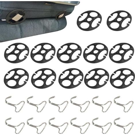 (12) Clips universales para fundas de asientos de coche, agarres portátiles para fundas de asientos de vehículos, clips de sujeción para fundas de asientos (1/5)