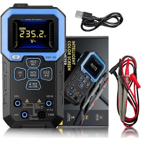 Multimeter-Spannungsprüfer mit TFT-Display für Live-Tests und wiederaufladbarem Akku