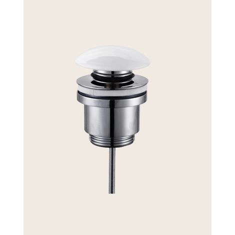 Piletta universale click clack in ceramica bianco lucido