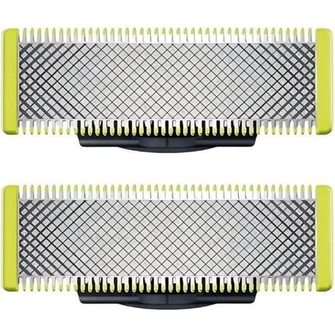 2er-Pack Ersatzklingen, kompatibel mit allen Ein-Klingen-Elektrorasierern – Zubehör, Trimmerköpfe, Präzisionsrasur – 2er-Pack (1/5)