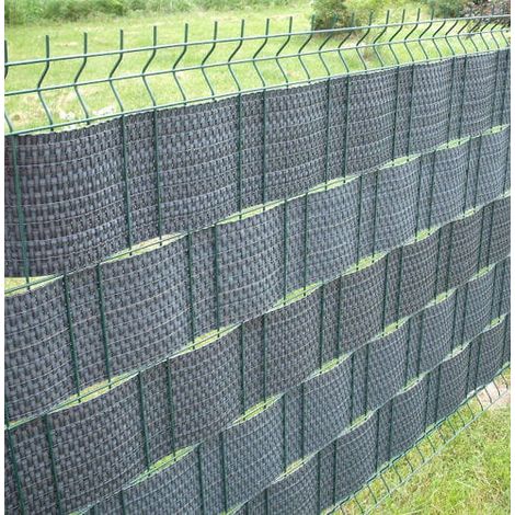 FASCIA FRANGIVISTA H19CM 2,55MT POLYRATTAN GRIGIO