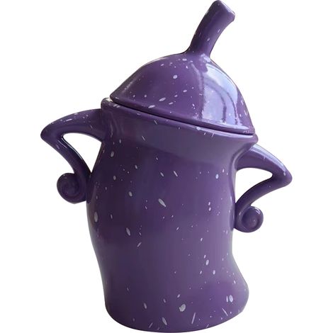 Boîte de rangement alimentaire résistante aux chutes en PVC durable, décor de bureau pour Halloween en violet (1/5)