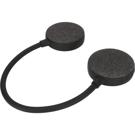 Altoparlante Bluetooth con fascia da collo – Altoparlante portatile wireless leggero, altoparlante Bluetooth stereo vivavoce con microfono per la casa (nero) (1/5)