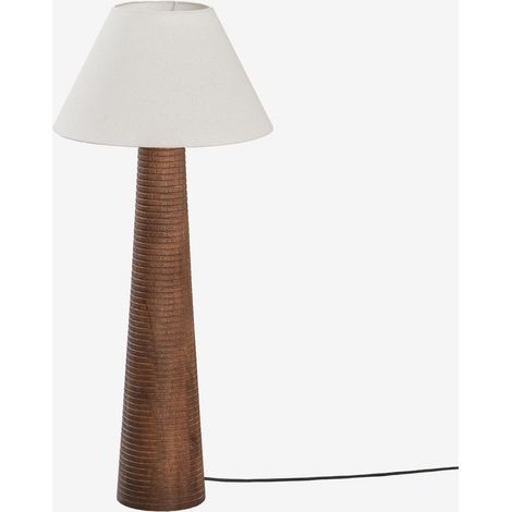 Lampe sur pied en bois de manguier Malva SKLUM ↑70 cm