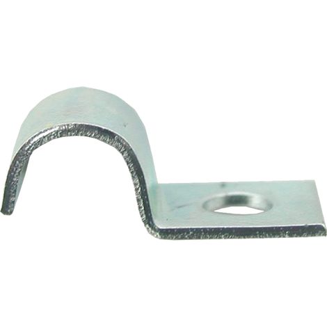 Abrazadera para cables, soporte para cables, acero galvanizado, diámetro 4,8 mm, rango 5 mm, 10 x 18,5 mm