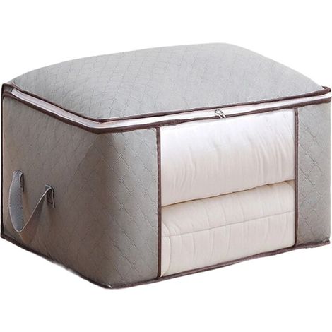 Filiyano – sac de rangement pour – Grand sac de rangement pour vêtements, couverture, pliable, avec poignée renforcée et fermetures éclair, dimensions (1/5)