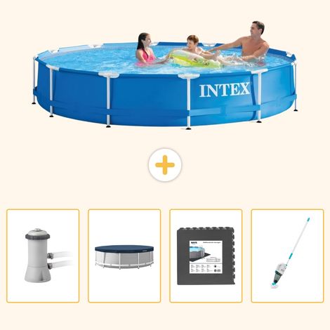 Intex Piscine Tubulaire Ronde - 366x76 cm - 5-pièces S262 (1/5)