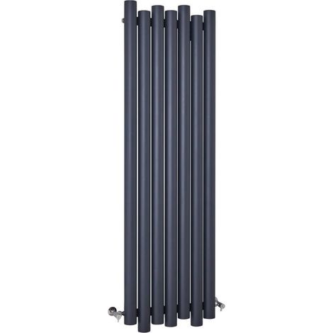 Milano Motus Anthracite Aluminium Vertical Column Radiator - 1800mm x 550mm (1/4)