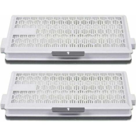 Lot de 2 filtres HEPA Airclean pour aspirateur Miele Complete C3 Powerline S8340 - Air Clean SF-HA 50 pour Complete C2 C3 Compact C1 C2 - Lot de 2 pièces de rechange pour aspirateur (1/4)