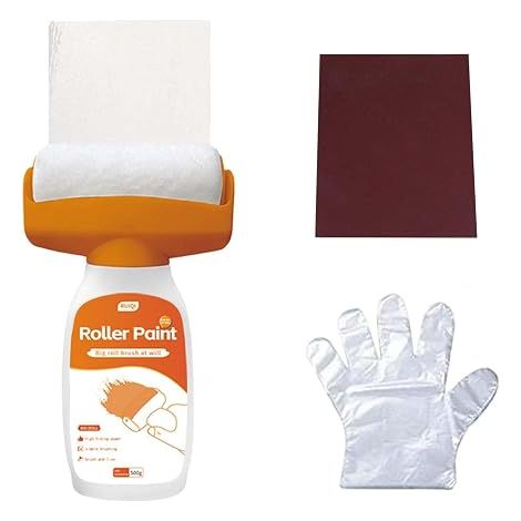 Rouleau de peinture murale,500g, 2 En 1 Rouleaux À Peinture, Brosse de Réparation Murale à Rouleau,avec pâte de réparation murale, convient aux graffitis, taches, fissures et murs endommagés (1/5)