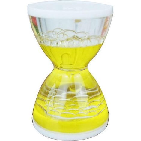 sablier à bulles liquides coloré avec joli anneau décoratif, cadeau d'anniversaire, jouet pour enfants (couleur aléatoire) (1/4)