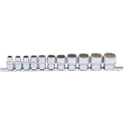 Juego de dados BGS Technic Socket Set cromado 11 piezas (1/4)