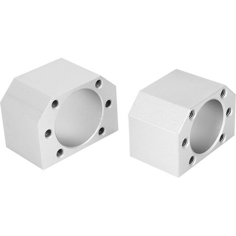 2 vis, écrous et supports, pièces à billes CNC, 10 trous de fixation, alliage d'aluminium, accessoire de tour, précision (1/5)