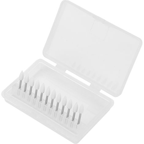 12Pcs FL2 High Speed Sand Dental Grinding Head Set Repairing Polishing Bur