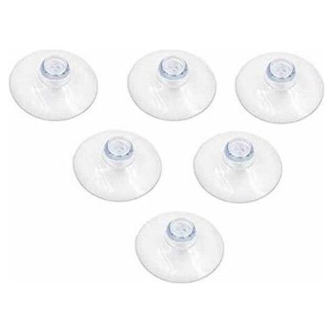 Lot de 10 ventouses transparentes de 45 mm, en PVC lisse, en forme de champignon, sans crochets, pour voiture, camping, (1/5)