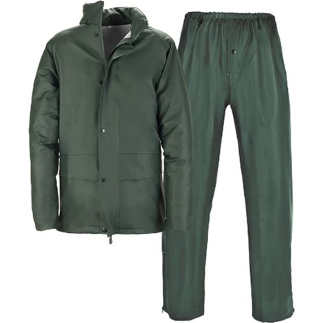 COMPLETO IMPERMEABILE DA LAVORO ANTIPIOGGIA OCEAN Tg.XL/XXL VERDE KAPRIOL, " XL "