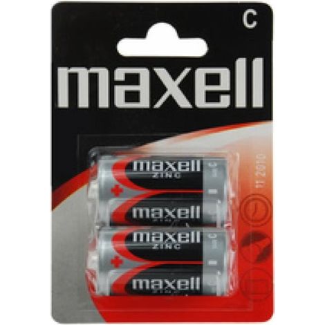 maxell Pile au zinc, Baby C, blister de 2 0,000000 Noir