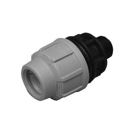 RACCORDO A COMPRESSIONE PER TUBO POLIETILENE MASCHIO IRRIGAZIONE GIARDINO 25x3/4 M