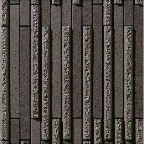 Mosaïque de grès cérame Zen INAX OMBRE BORDER - Black boîte de 1 m2 - Noir - boîte de 1 m2