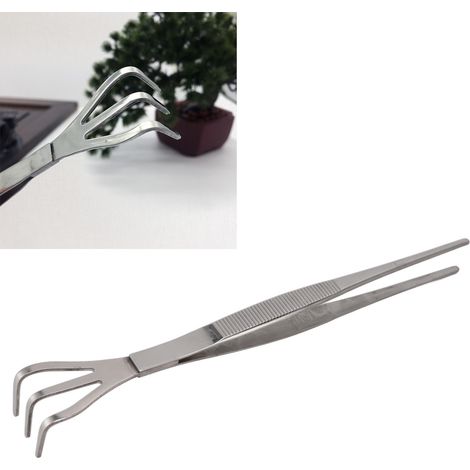 Pince à ameublir la terre pour bonsaïs en acier inoxydable, pince à planter et à rempoter les plantes succulentes, prix direct. (1/5)