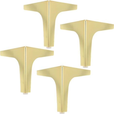 Pieds de meubles Unomor en métal doré de 13 cm lot de 4 (1/5)
