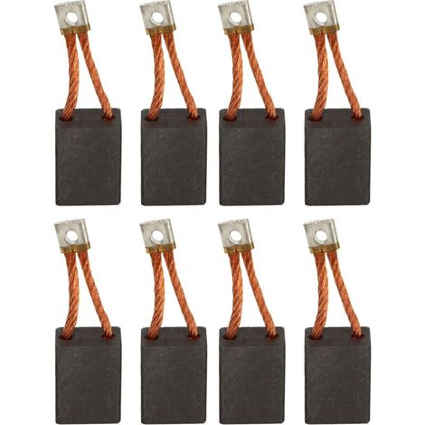 Kohlebürsten für Elektrowerkzeuge, 8 Stück 102938601 Anlasserbürste für Club Car DS Cart L6 L8, Metall, Kohlematerial, lange Lebensdauer.