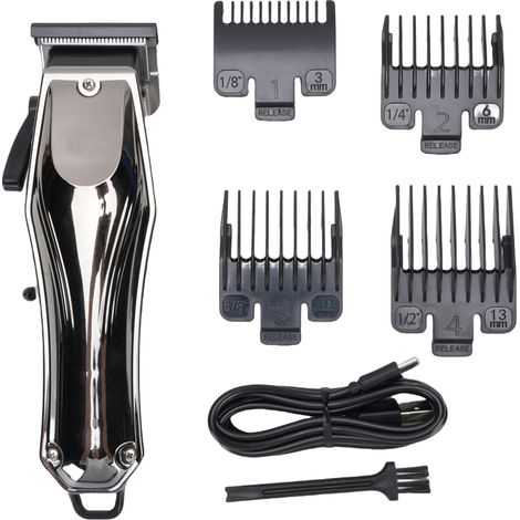 Wiederaufladbarer, kabelloser elektrischer Haarschneider mit LED-Anzeige und Reisesicherung für den Heimfriseursalon