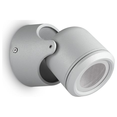 Applique Moderna Xeno Alluminio Grigio 1 Luce Gu10 (1/2)