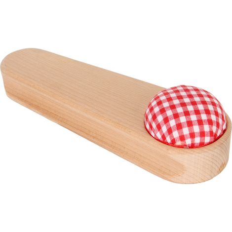 Nähkästchenklapper aus Hartholz, Nadelkissen-Design, glattes Holz, einfache Bedienung, ideal zum Bügeln und Nähen von Kleidung. (1/5)
