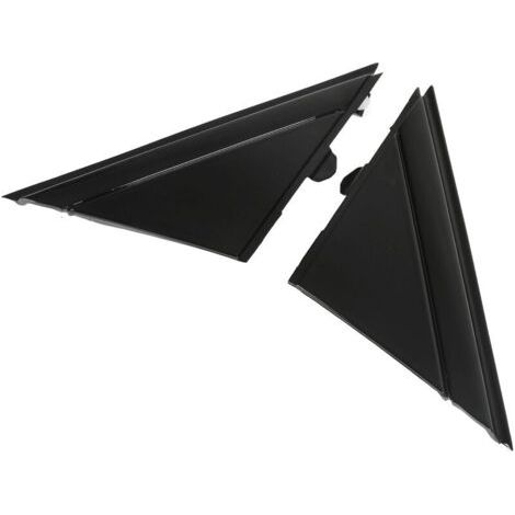 Cache de rétroviseur XVX 1SH17KX7AA, plaque triangulaire de rétroviseur gauche et droit de remplacement pour FIAT 500 2012-2017 (noir brillant) (1/5)