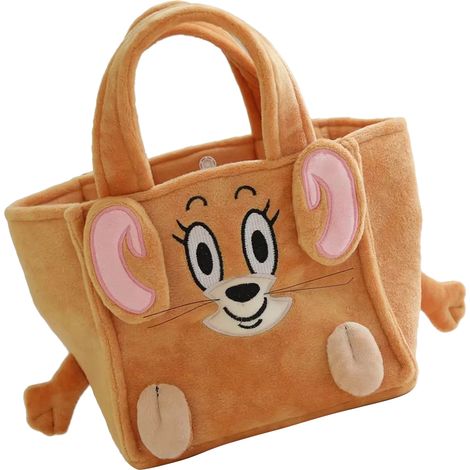 Tragbare Lunchtasche, Aufbewahrungstasche für Kinder und Schüler, Plüschmaus-Spielzeug, Einheitsgröße (1/5)