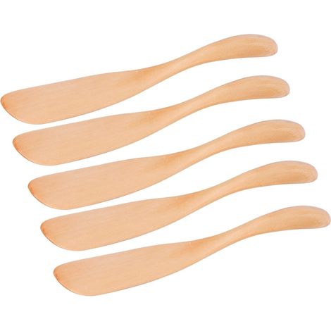 5pcs Couteau de beurre en bois, vaisselle japonaise de la confiture de brouillard pour cuisine à domicile (1/5)