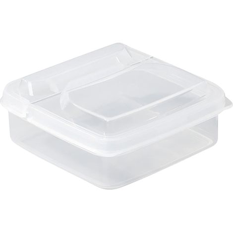 Boîte De Conservation Pour Fromage - Récipient Étanche En PP - Pour Réfrigérateur Et Conservation De Fruits Légumes Épices - 10 X 10 X 4 5 Cm - 1 Pièce (1/5)
