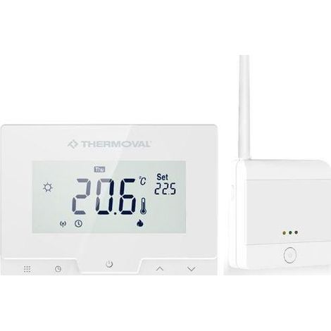 Termostato Thermoval TVT50 con pantalla táctil WiFi radio