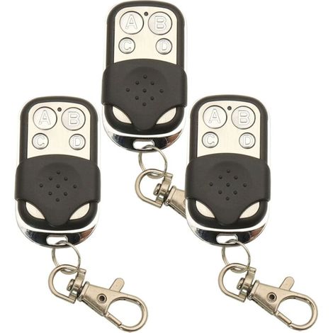 3 pièces 433.92Mhz Universel Copie Sans Fil Télécommande Porte-clés Émetteur RF pour Clone Porte De Garage Ouvre-porte 433Mhz Duplicateur (1/5)