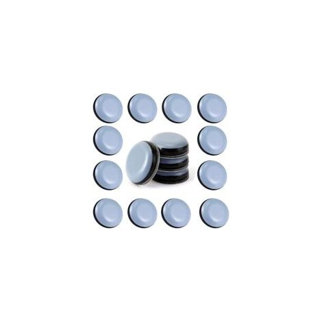 24pcs Téflon Meubles Planeurs 25 mm (Rond) - Planeurs pour Meubles - Planeur PTFE Planeur Meubles Plaquettes de Téflon Adhésive de Meubles des Plaquettes de Président Canapé-Table de Bureau (1/4)