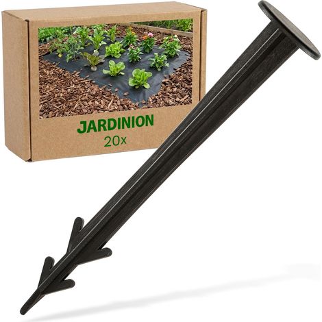 Jardinion Erdanker - 20 Stück Schwarz (1/3)
