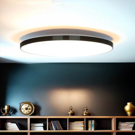 Deckenleuchte LED IP44 Schwarz Weiß neutralweiß 4000 K 1840 lm
