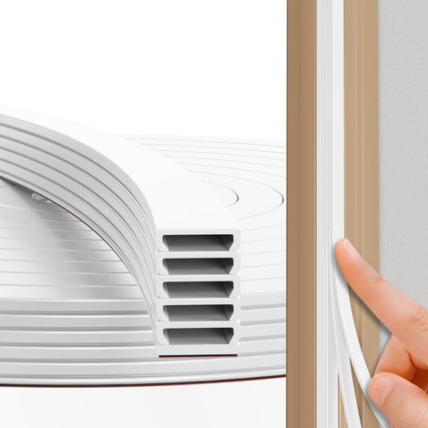 Joint de porte autocollant - Joint en caoutchouc - Boudin de porte - Protection contre le bruit - Efficacité énergétique - Résistant aux intempéries - Blanc - 6 m (1/5)
