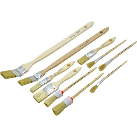 Set 10 pennelli - Per tutti i lavori di pittura