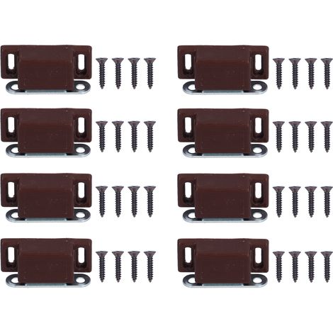 Lot de 8 amortisseurs de porte magnétiques en acier inoxydable pour placards, armoires et penderies, accessoires pour meubles