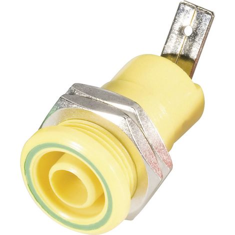 Schnepp BU 4600 ge Sicherheits-Laborbuchse Buchse, Einbau vertikal Stift-Ø: 4 mm Gelb 1 St.