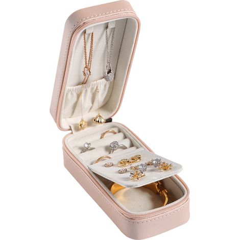 Boîte à bijoux de voyage - Rose (1/3)