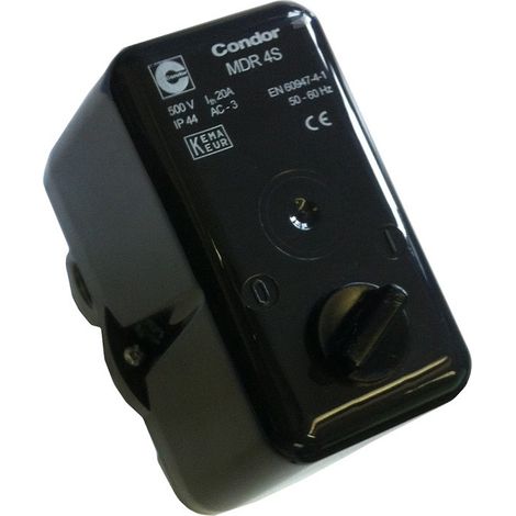 Condor Druckschalter Typ MDR 4S/16 K inkl. EV 4WS voreingestellt auf 7,8-9,8 bar