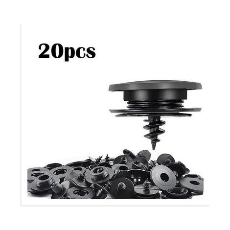 Lot de 20 clips de fixation universels pour tapis de sol de voiture, clips de verrouillage antidérapants pour moquette – Clip de fixation universel 3 en 1 pour véhicules, tapis de sol, panneau (1/5)