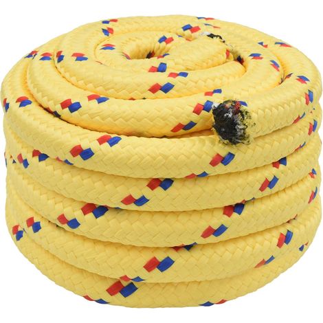 Corde utilitaire polyvalente 30 mm 10 m Jaune PP vidaXL