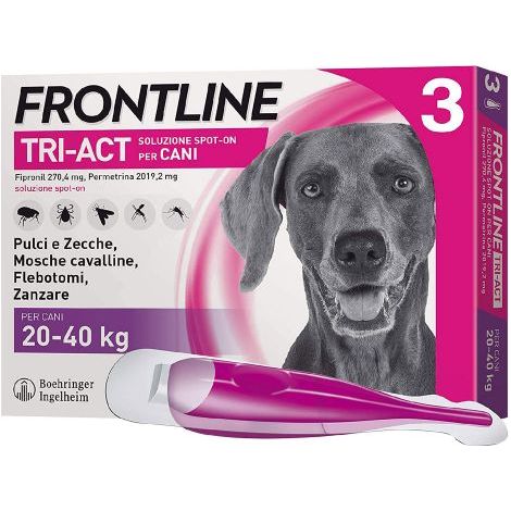 ANTIPARASSITARIO 'FRONTLINE TRI-ACT' cani 20/40 kg - 3 pipette ml 4